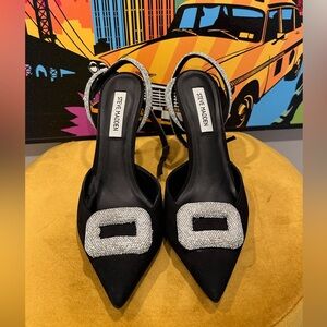 Stunning Steve Madden Vienna Formal Evening Shoes Size 9.5 Leather Upper